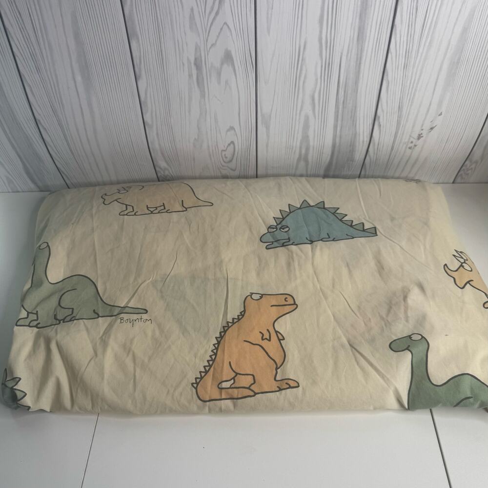 Martex Sandra Boynton Dinosaurs Twin Fitted Sheet Vintage 1986